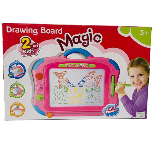 Picture of 2 IN 1 MAGIC DRAWING BOARD PINK